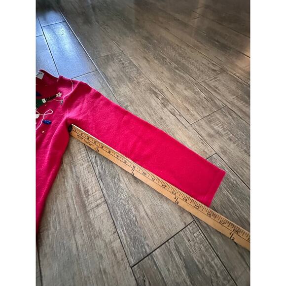 Vintage Tiara International Women's Christmas holiday Cardigan Sweater Size S - Picture 6 of 9